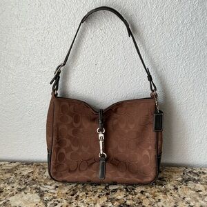 SOLD—Coach Vintage Brown Hampton Shoulder Bag